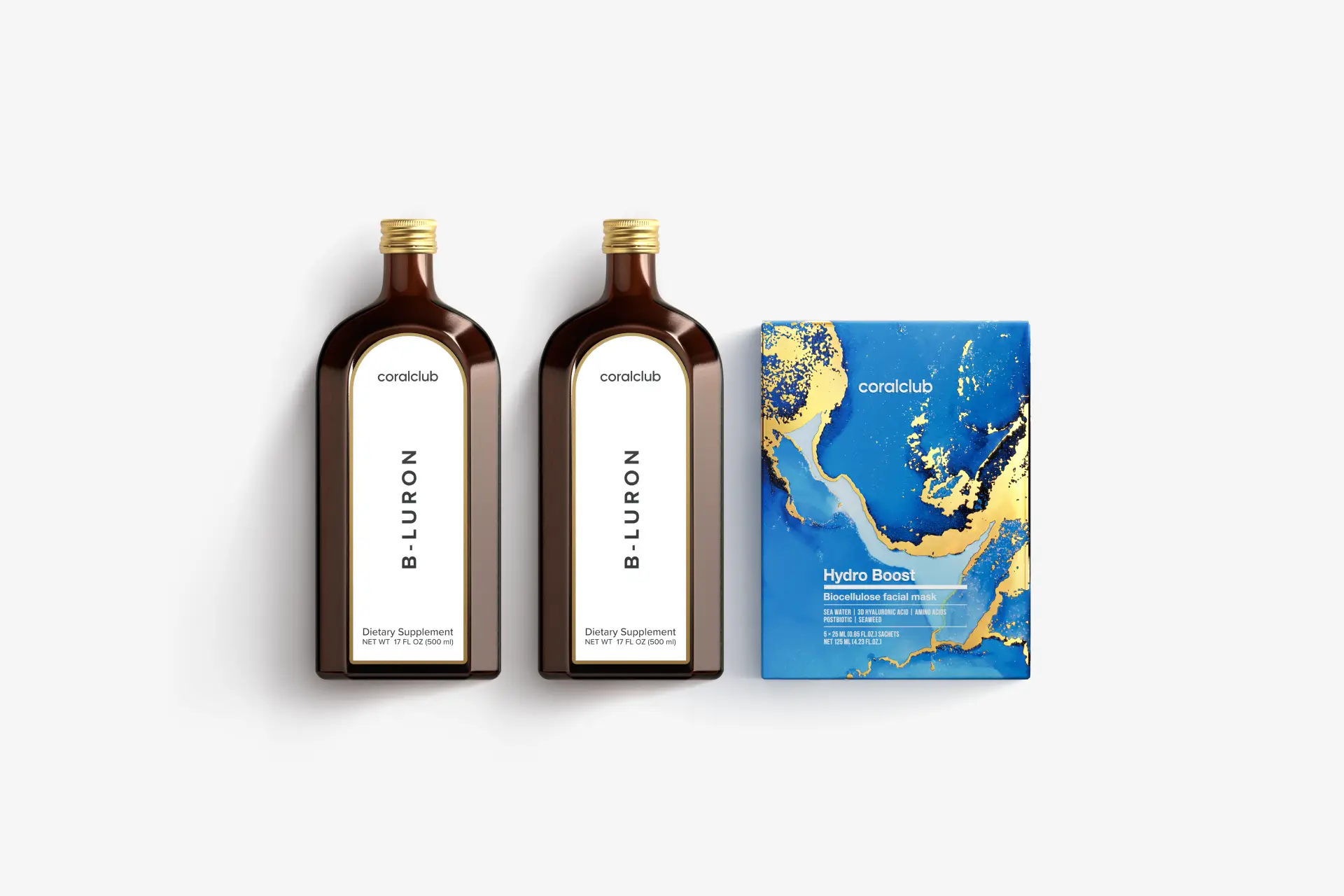 B-Luron + Mască facială din bioceluloză Hydro Boost (5 bucăți)